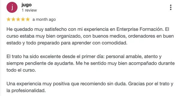 Reseña de cliente