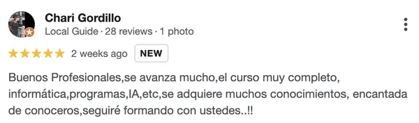 Reseña de cliente
